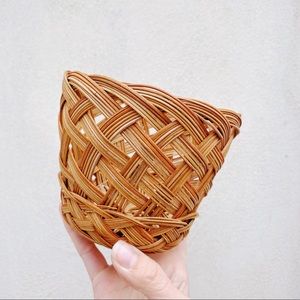 Small Catch-All Rattan Wicker Basket